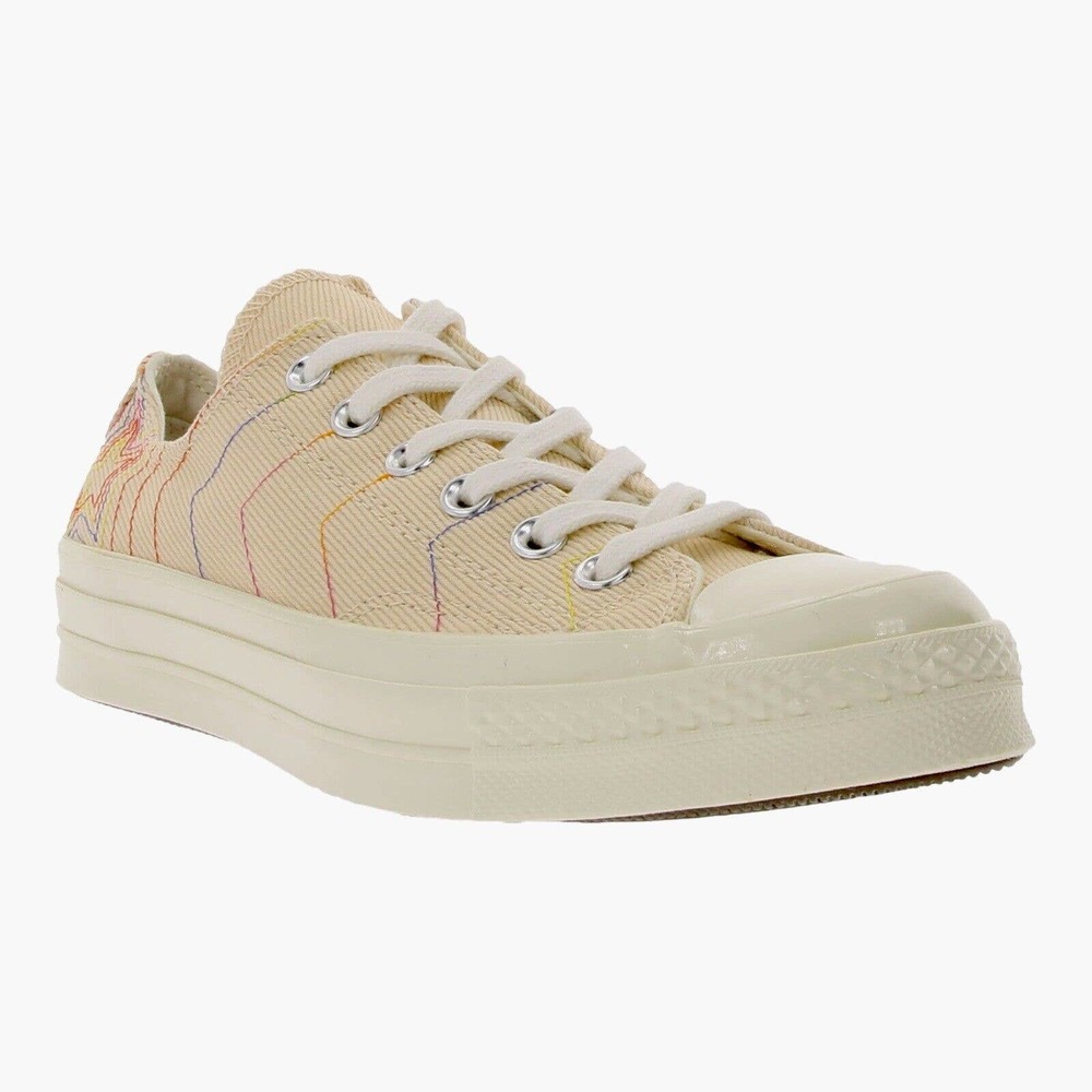 Converse Chuck Taylor All Star 70 Low Top Stars Beige Women's Shoes Size 9.5 - Picture 7 of 9